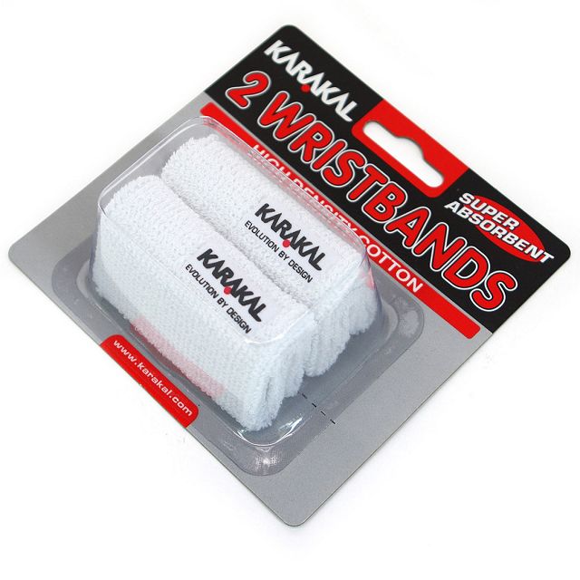 Karakal Wristband 2x White